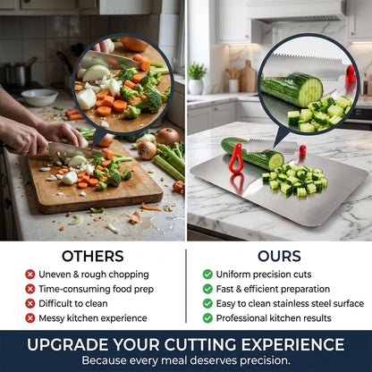 Stainless Steel Multipurpose Chopping Board  Hygienic  Durable For Kitchen