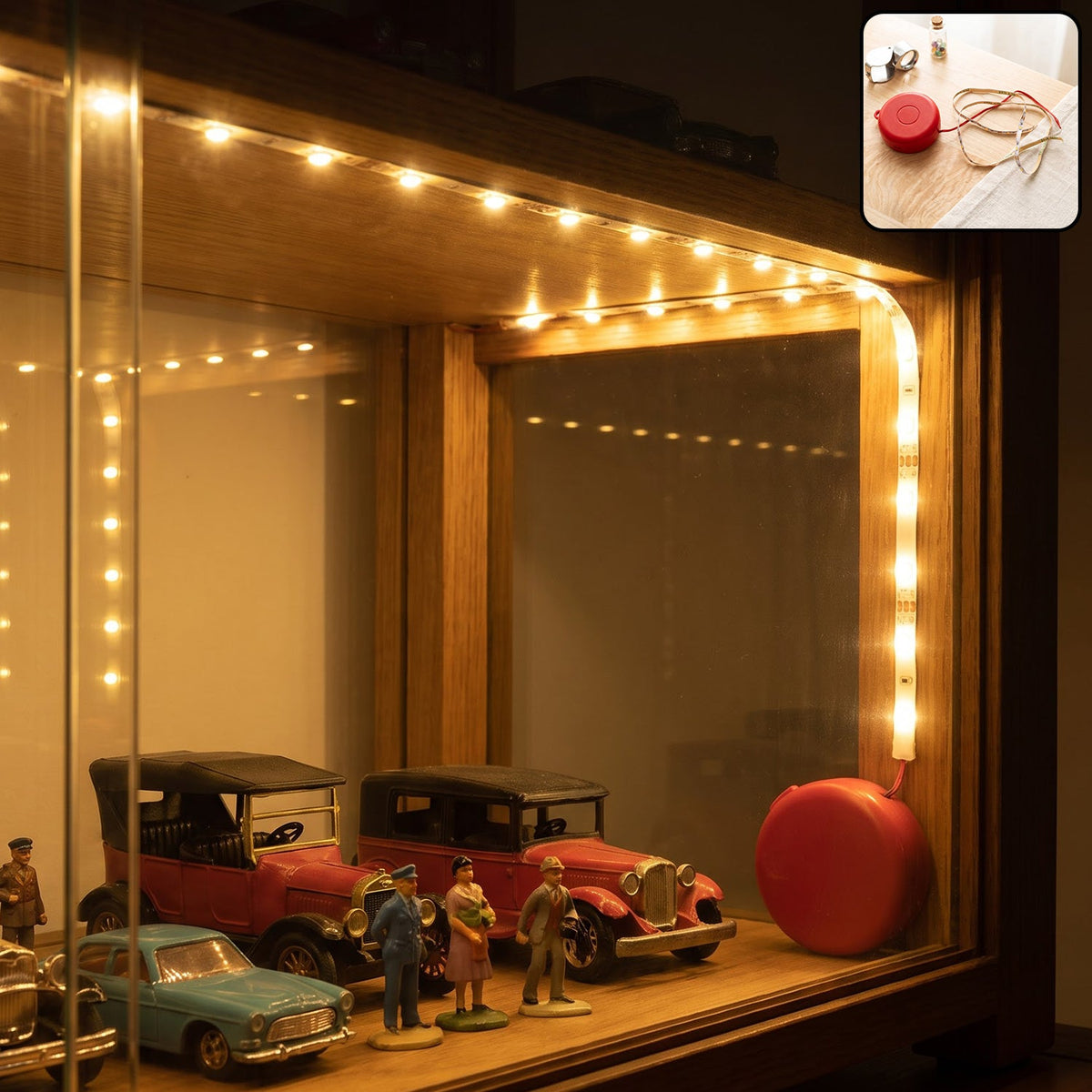 Decorative Battery Operated Led Strip Lights For Shelves And Cabinets (1 Piece)