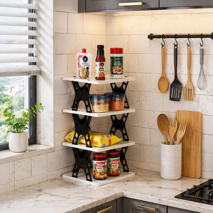 Multipurpose Foldable 4 Layer Storage Rack (1 Pc)