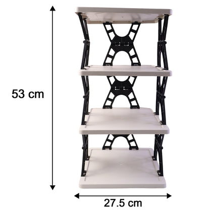 Multipurpose Foldable 4 Layer Storage Rack (1 Pc)