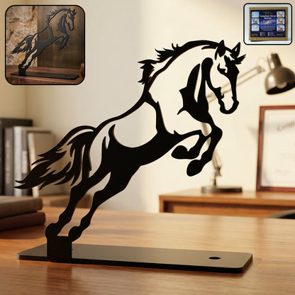 Premium Metal Horse Sculpture Table Dcor (1 Pc)