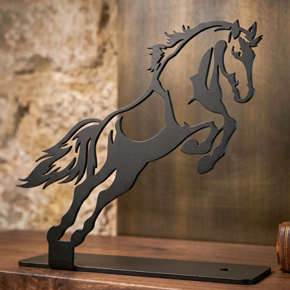 Premium Metal Horse Sculpture Table Dcor (1 Pc)