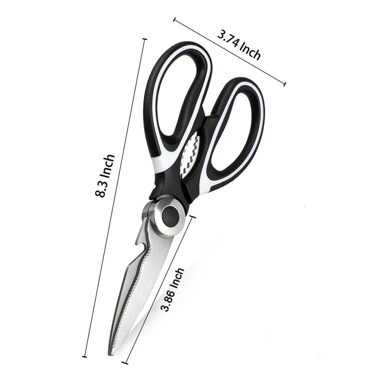 3 In 1 Multi-function Scissor Multipurpose Kitchen Scissors Steel Blades (1 Pc)