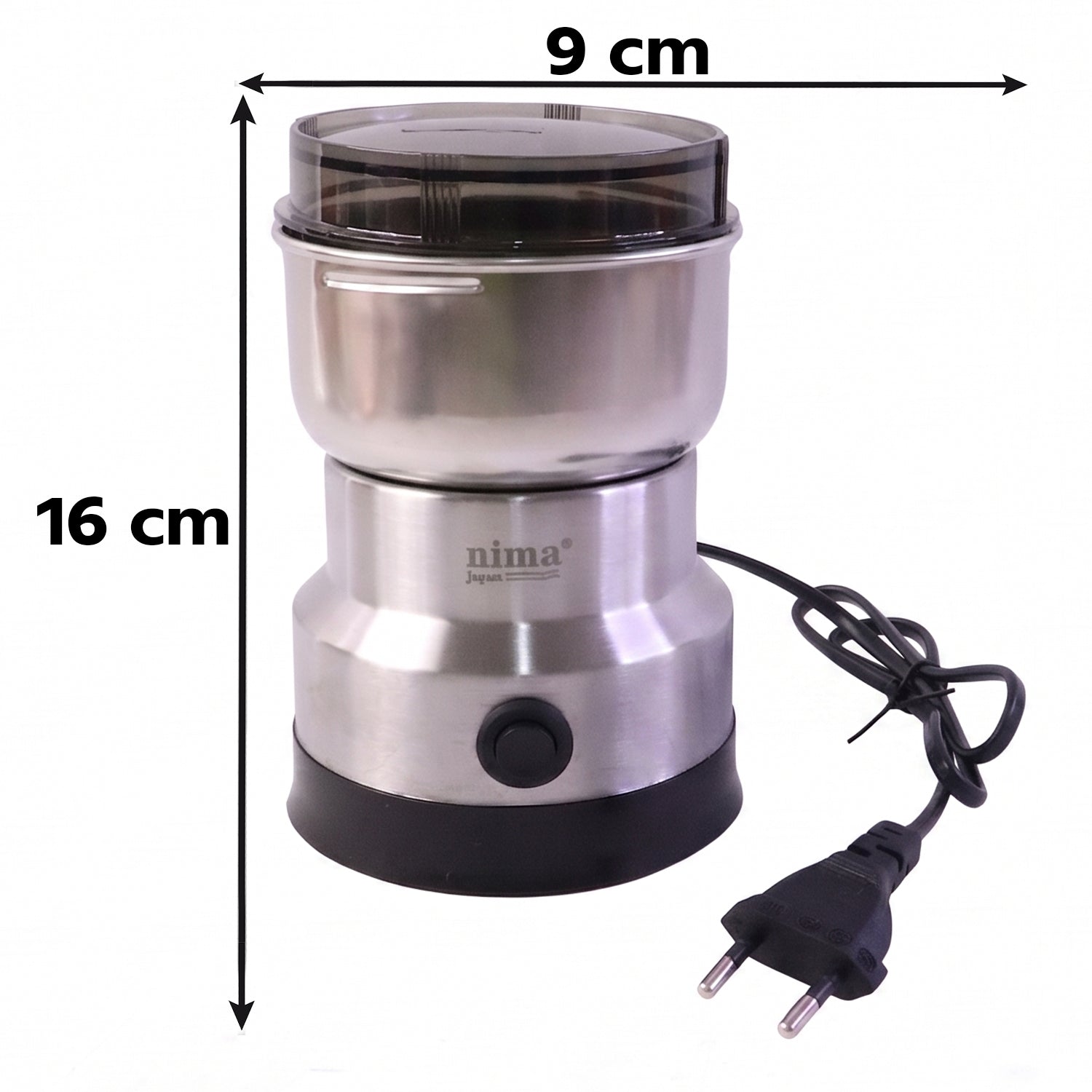 Mini Electric Grinder 150w Stainless Steel For Coffee Spice And Masala (1 Pc)